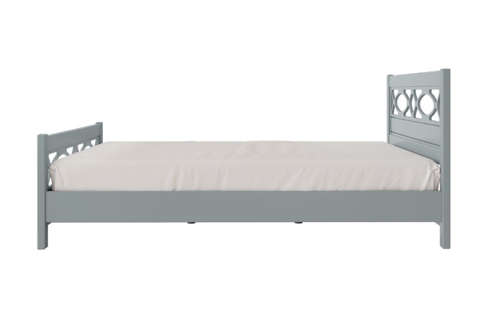 Кровать из массива Лоренса, антрацит 