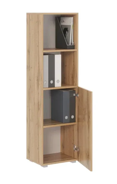 Стеллаж Офис 400 4 полки с дверцей 