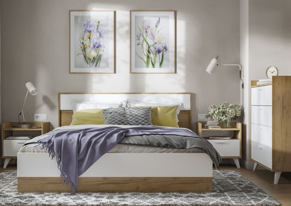 Кровать двуспальная Ирис  