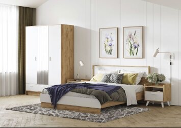 Кровать двуспальная Ирис 