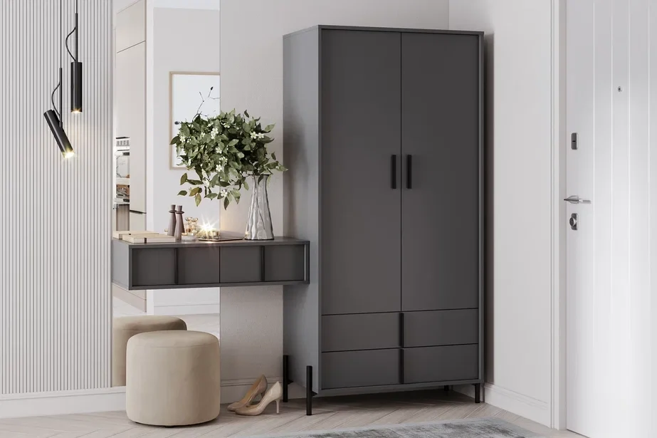 Шкаф двустворчатый НМ 040.41 Тео 