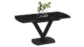 Стол обеденный раздвижной Салерно, тип 1 (черный) 