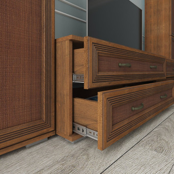 Модульная спальня Ливорно 2, орех донской