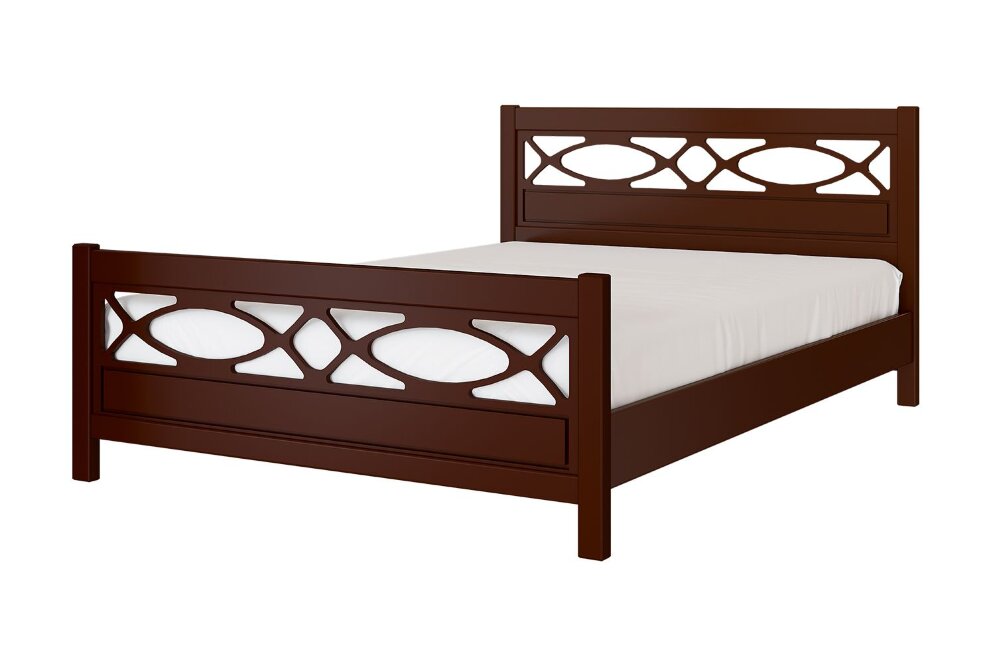 Кровать из массива Лоренса, орех 