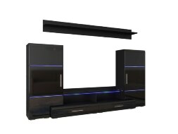 Гостиная Домино, черный глянец