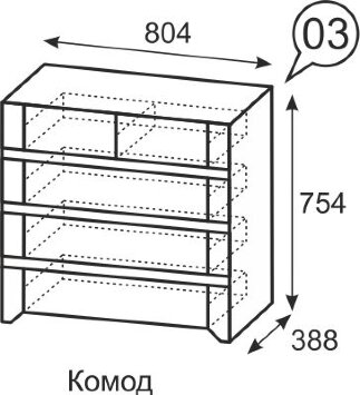 Комод №3 Твист