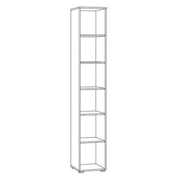 Шкаф-пенал Остин, Графит