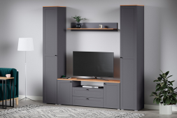 Шкаф-пенал Остин, Графит