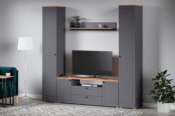 Шкаф-пенал Остин, Графит