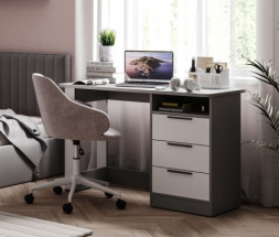 Стол письменный с ящиками Грей