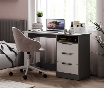 Стол письменный с ящиками Грей