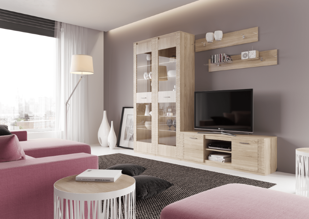 Гостиная модульная Элана, сонома 