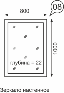 Зеркало настенное Noto (Ното)