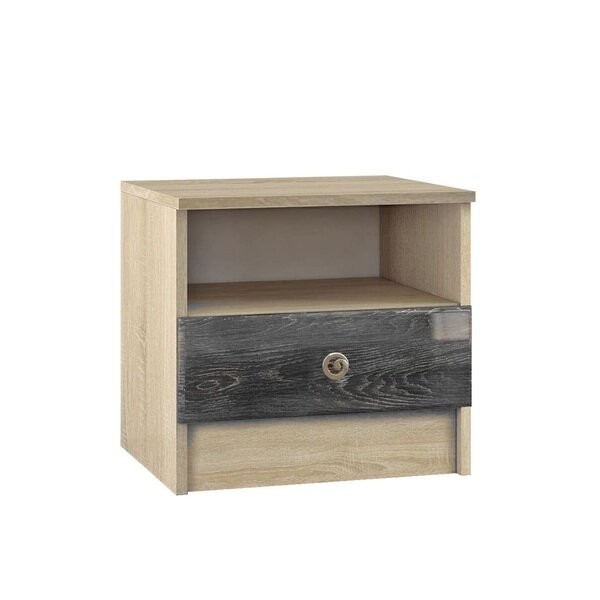 Тумба прикроватная Мадлен (дуб сонома/дуб шале серебро)  