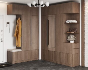 Стеллаж Кантри (с ящиками), Кадена Вуд