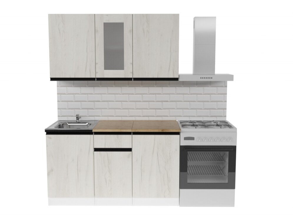 Кухонный гарнитур Амели медиум, 140 см 