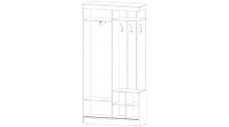 Прихожая-купе Бриз,  шимо