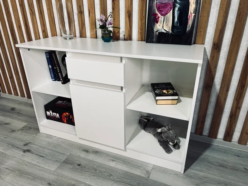 Тумба ТВ малая Парус, белый 