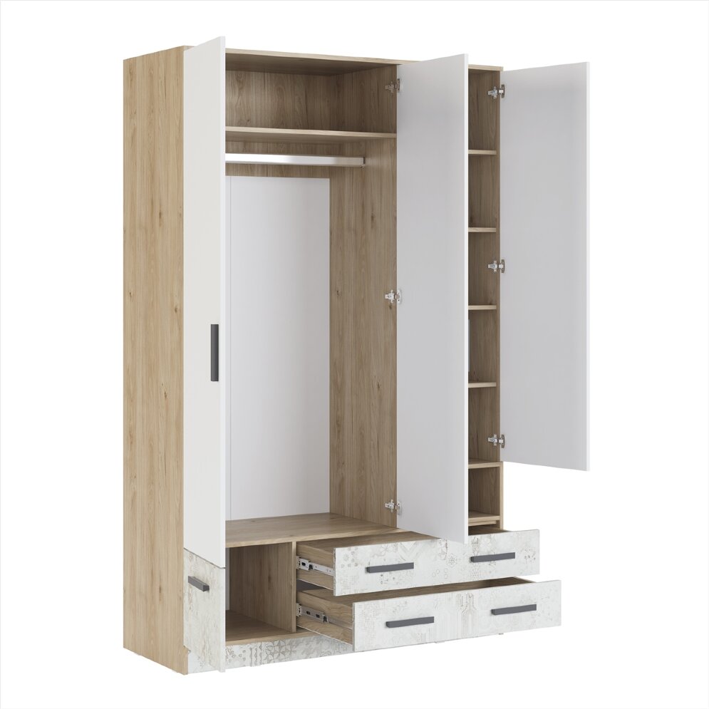 Шкаф трехдверный Алиса (мод.10) 