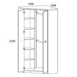 Шкаф угловой 2D DIESEL