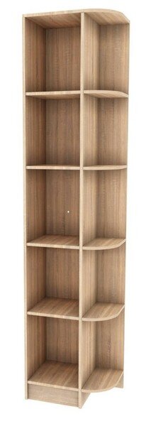 Шкаф торцевой Мадлен (дуб сонома/дуб шале серебро)  