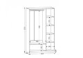 Шкаф 3-х створчатый Николь-23 
