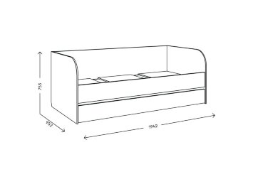 Кровать 2-х уровневая Адель