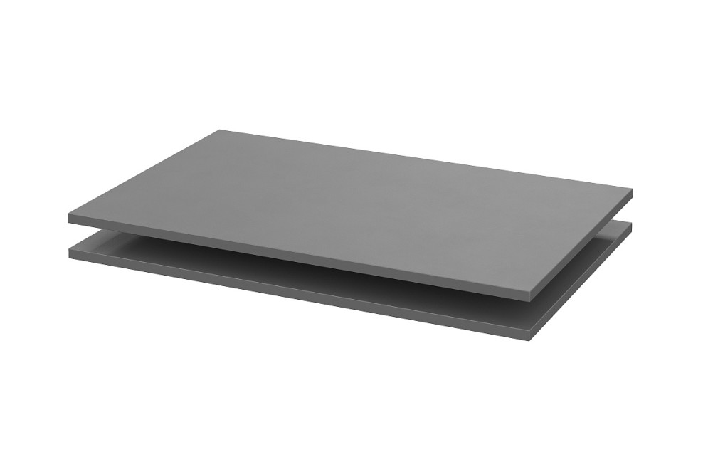 Полки Шкаф &amp;quot;ШК 5&amp;quot; (1600,1200,800) графит серый 