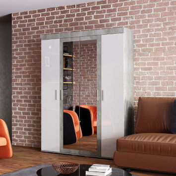 Шкаф 4х-створчатый Инстайл