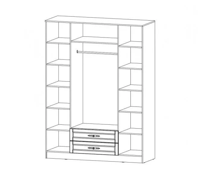 Шкаф 4-х створчатый Виктория 