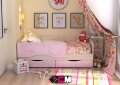 Кровать Алиса, розовый 