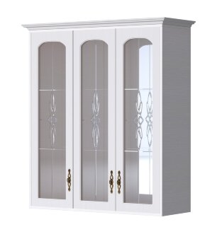 Шкаф для посуды с зеркалами Венеция В-9