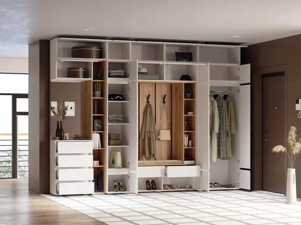 Антресоль №2 Прага, Белый 