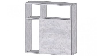  Секция навесная Даллас, Цемент светлый