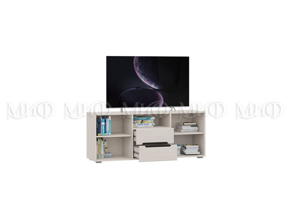 Тумба ТВ с двумя дверями и ящиками ТБ-006 Эколь 