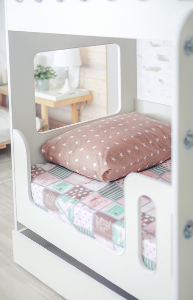 Кровать-домик 2-х ярусный с ящиком 