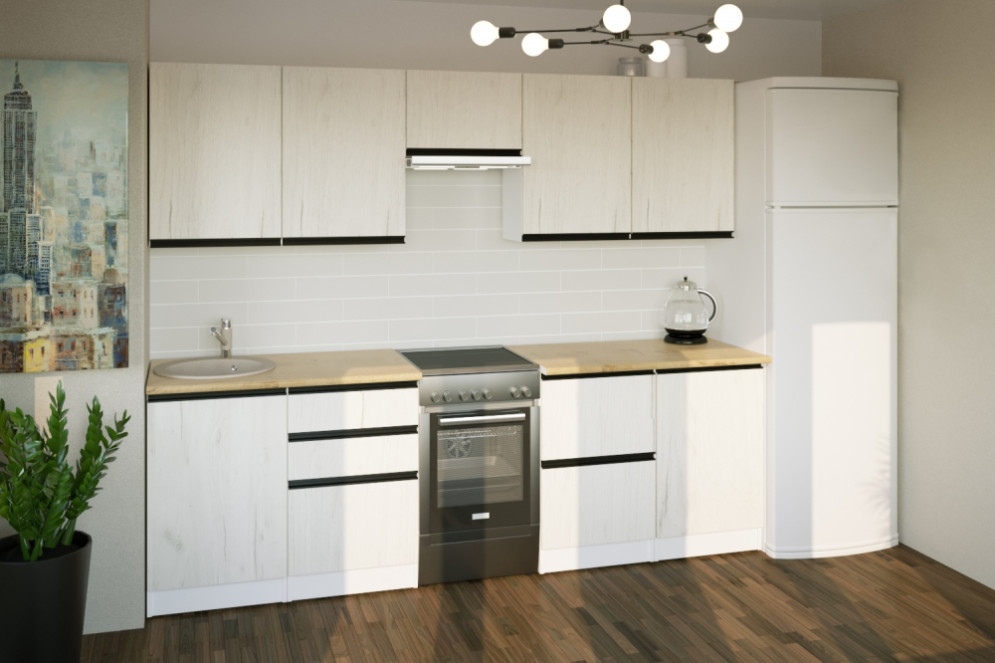 Кухонный гарнитур Амели мега, 250 см 