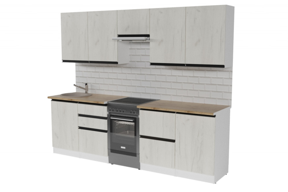 Кухонный гарнитур Амели мега, 250 см 