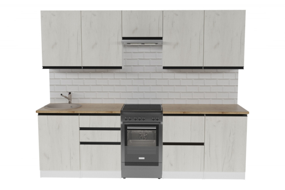 Кухонный гарнитур Амели мега, 250 см 