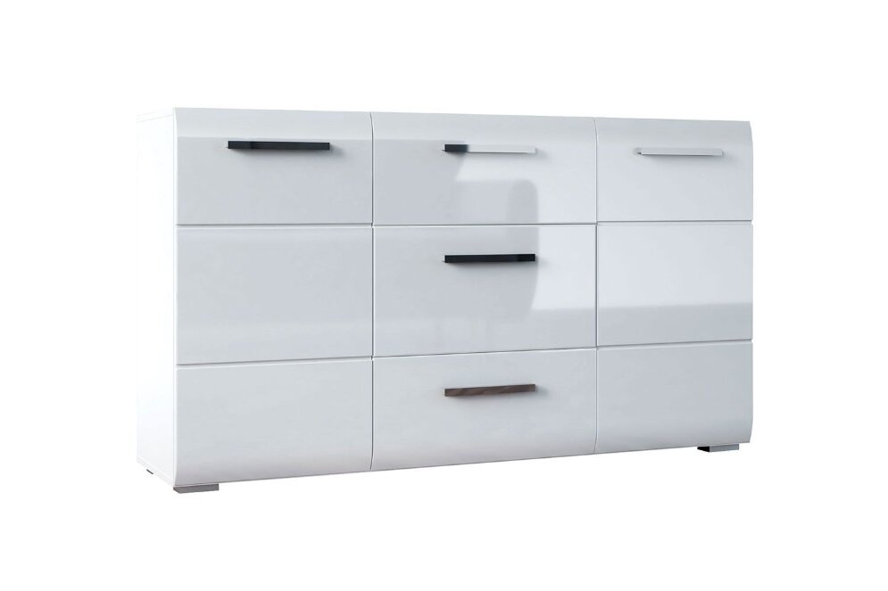 Комод Домино, белый глянец  