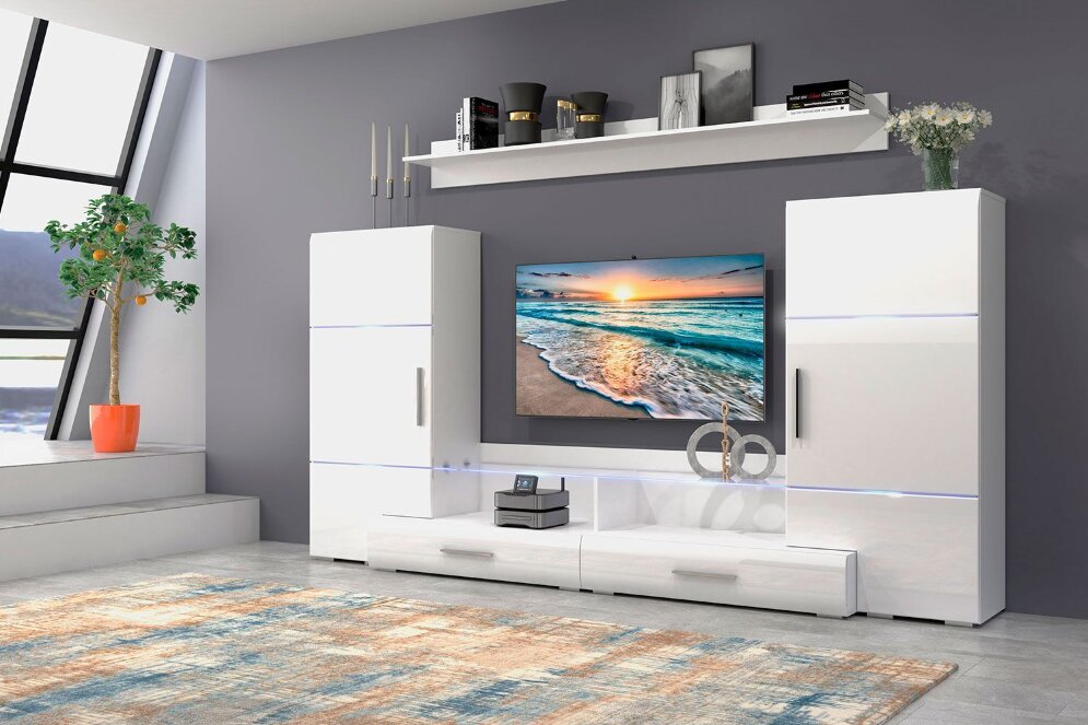 Комод Домино, белый глянец  