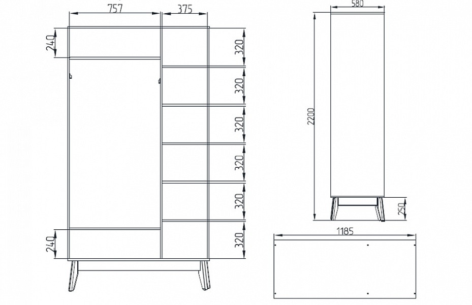 Модульная спальня Калгари 