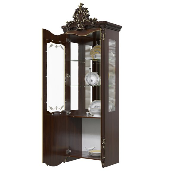 Витрина однодверная Шейх, Орех 