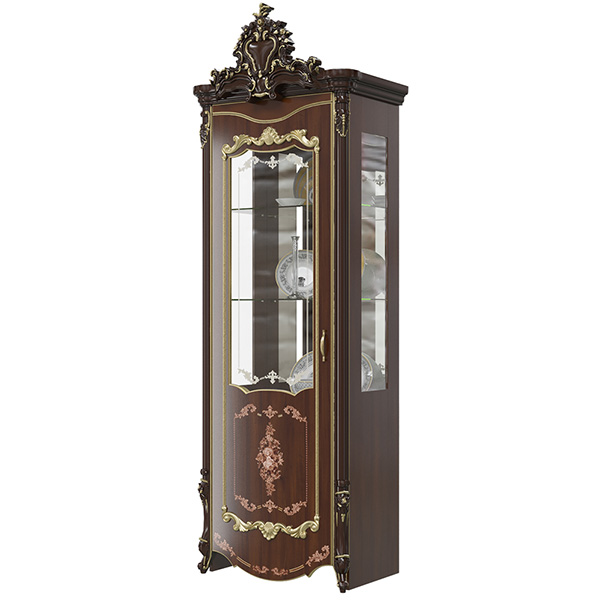 Витрина однодверная Шейх, Орех 