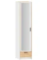 Шкаф для одежды Оттавия НМ 011.20 (фасад с зеркалом), Белый  