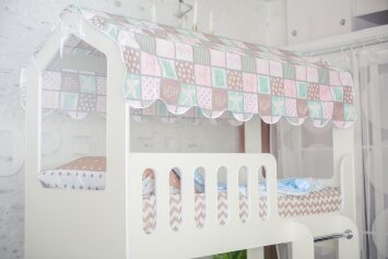 Кровать-домик 2-х ярусный без ящика