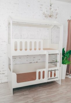 Кровать-домик 2-х ярусный без ящика