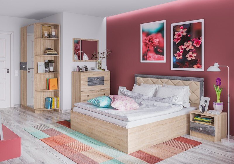 Угловое завершение Мадлен (дуб сонома) 