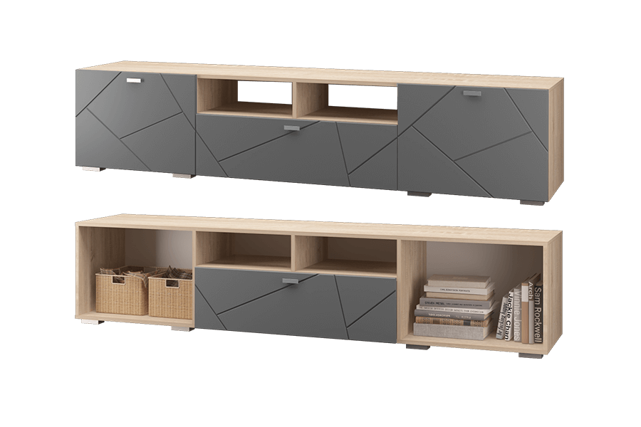 Тумба под ТВ (1 ящик 2 двери) Скайлайн  