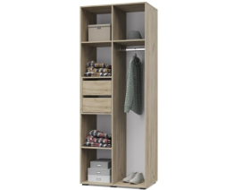 Шкаф 2-х дверный Челси, Анкор тёмный / Анкор свтлый